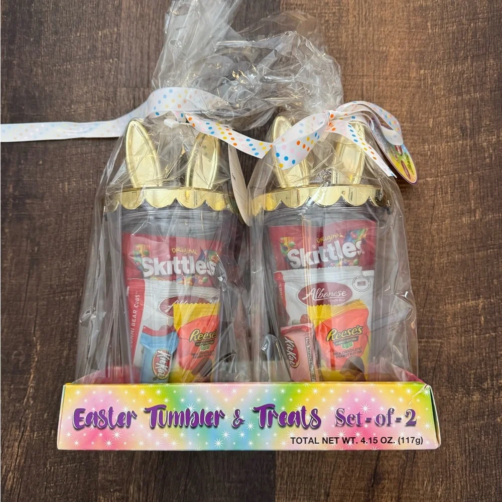 Festive Easter Treats & Tumbler Duo - Gold and Multicolor